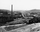 Construction of Tinsley Viaduct, M1 Motorway from Blackburn looking towards Blackburn Road/ Grange Mill Lane
