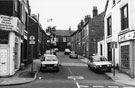 Nos. 212 (left) and 208 (right), London Road; Nos. 7-25 (left) and 6-28 (right), Grosvenor Square looking towards rear of housing Sharrow Street