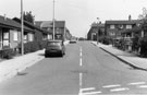 Bungalow Nos. 3; 5; 7;and 9, (left) and Nos. 10 (bungalow) (right), Nidd Road, Darnall looking towards the junction with Ouseburn Street showing rear of  No. 16, 