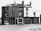 Nos. 66, former premises of K. Baddeley; 64, Howitt, poodle coiffeur; 60/62, Royal Oak Hotel, Earsham Street, Burngreave looking towards Ditchingham Street, the junction with Kirk Street left