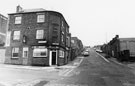 No. 104, Crown Inn; Willis Green and Co., press tool manufacturers, Cambridge Works, Harleston Street, Burngreave  looking towards Charles Butcher, and Co., iron founders, Durham Foundry from the junction with Forncett Street 
