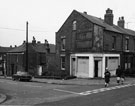 Nos. 152, Sydney Green, money lender, and 150, Grimesthorpe Road at the junction with Earldom Road, Burngreave looking towards the rear of No. 1, Ellesmere Road