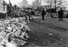 Floral tributes for the Hillsborough Disaster at Hillsborough Football Ground 