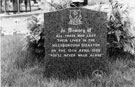 Memorial to those who lost their lives in the Hillsborough Disaster at Hillsborough Football Ground on the 15th April 1989, situated at the junction Middlewood Road and Wadsley Lane