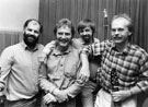 Folk Group, Cartwheel, left to right, Peter Gray; Nick Gibbons; Tony Wood and Chris Blantern  