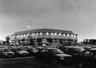 Sheffield Arena (illuminated) and car park built for the World Student Games Sheffield Arena (illuminated) and car park built for the World Student Games