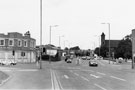 Vacant Royal Hotel, No. 2 Bradfield Road and Penistone Road with St. John the Baptist Church right Vacant Royal Hotel, No. 2 Bradfield Road and Penistone Road with St. John the Baptist Church right