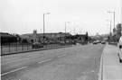 Penistone Road looking towards No. 710, Sunblest Bakery and St. John the Baptist Church left