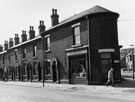 Nos. 85/87, M. Stringer, ladies and childrens wear; 83; 81; 79 etc., Petre Street from the junction with Earldom Street
