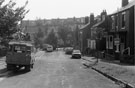 Nos. 17-3, Pexton Road looking towards Sturton Road with housing on Blaydon Road in the backgound
