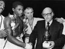 Herol Bomber Graham receiving his award from Alec Weeks after winning the Commonwealth Lightweight Boxing Championship at the City Hall with trainer Brendan Ingle centre Herol Bomber Graham receiving his award from Alec Weeks after winning the Commonwealth Lightweight Boxing Championship at the City Hall with trainer Brendan Ingle centre