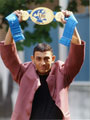Prince Naseem Hamed after winning the European Bantamweight Title by beating Vincenzo Belcastro at Ponds Forge 11 May 1995