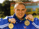 Kenneth Churchill gold medal winner in the javelin events, Paralympics in Atlanta