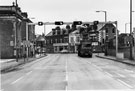 Traffic control, Queens Road looking towards Nos. 444-458; London Road