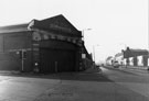 Former Queens Road Tramway Depot from the junction with Charlotte Road