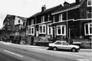 No. 1 (windows of), Claywood Road;  Nos. 34-38 (right to left), Shrewbury Road and No. 2, former Doctors Surgery, Norfolk Road