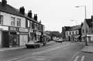 Nos. 652/6, Boots the Chemist;  650 D. I. Y . Centre; 648, Super Save; 646; 644, Miranda Fashions and 642, Allens Cycles, Staniforth Road from Main Road