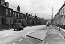 Nos. 399-407/409, Staniforth Grocers (left), Staniforth Road looking towards the junction withCattal Street (first junction left)