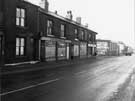 Nos. 156; 154, E.R. Holmes Ltd.; 150/152, Sewing Centre and 146/8, former Pram Shop, Staniforth Road looking towards the junction with Selborne Street and Dexel Tyre Co. Ltd.