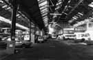 Interior of Sheffield Bus Museum in the former Tinsley Tram Depot, Sheffield Road, Tinsley 