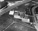 Aerial view of Park House School, Bawtry Road (right),Tinsley and M1 Motorway left
