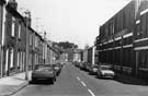 Coniston Road looking towards the junction with Arnside Road with Abbey Glen Laundry right
