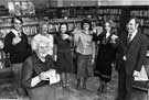 Retirement of Mrs. Jessie Williamson, after 31 years, cleaner at Attercliffe Branch Library with l to r: Librarian, Terry Whitam; Anne Longley; Jackie Bower; Jackie Middleton; Angela Bradley and Mr. Robert Atkins, Director of Sheffield Libraries Retirement of Mrs. Jessie Williamson, after 31 years, cleaner at Attercliffe Branch Library with l to r: Librarian, Terry Whitam; Anne Longley; Jackie Bower; Jackie Middleton; Angela Bradley and Mr. Robert Atkins, Director of Sheffield Libraries