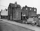Former gents hairdressers, No. 78 Grimesthorpe Road and the rear of Nos. 6; 8 and 10, Tea Garden Terrace under demolition