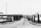 View: s27271 Savile Motor Co., repairs and spares Sutherland Street from the junction with Greystock Street looking towards Sutherland Street Bridge (over the railway) and Carlisle Street with Cyclops Works left 