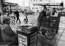 View: s27479 Newspaper and chestnut sellers in Fargate