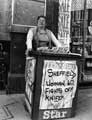 View: s27485 Mrs. Dot Napier, newspaper seller, Fargate