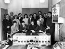 Staff at BBC Radio Sheffield, No.60 Westbourne Road showing station manager Michael Barton front row extreme right Staff at BBC Radio Sheffield, No.60 Westbourne Road showing station manager Michael Barton front row extreme right