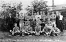 St. James Mission Church Football Club, Woodhouse Mill 1922/3 with Rev. J. Greenwood centre seated