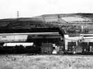British Steel Corporation Stocksbridge from rear of housing on Manchester Road  looking towards Air Products UK Ltd