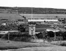 British Steel Corporation Stocksbridge, Manchester Road with Stocksbridge War Memorial clock in the foreground