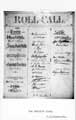 Roll call of The Whittle Club 1888