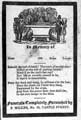 Memorial card for the victims who drowned by the bursting of Dale Dyke Dam, Saturday 12 March 1864