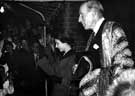 Queen Elizabeth II and Lord Halifax, Chancellor of Sheffield University during the royal visit