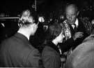 View: s28375 Queen Elizabeth II and Duke of Edinburgh greeted by Lord Halifax, Chancellor at Sheffield University during the royal visit
