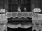 View: s28393 Queen Elizabeth II and HRH Duke of Edinburgh waving to the crowds from the balcony of the Town Hall, Pinstone Street