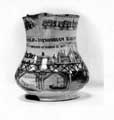 Jug presented to a foreman of the contractors who built the Sheffield and Rotherham Railway, opened 31st October 1838