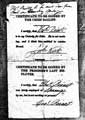 Prisoners bread warrant for Thomas Priest, Scotland Street Gaol 