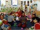 Children playing at the African Caribbean Enterprise Centre Nursery, African Caribbean Business Centre, Wicker