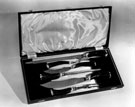 Carving set made by Needham, Veall and Tyzack Ltd., cutlery manufacturers of Eye Witness Works, Mitlon Street Carving set made by Needham, Veall and Tyzack Ltd., cutlery manufacturers of Eye Witness Works, Mitlon Street
