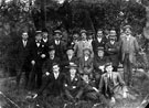 Most probably a group of compositors on a trip, c.1900-1918