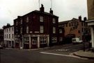 Globe Inn, No. 54 Howard Street, at junction of Arundel Street, showing Venture Works on right