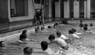 Wadsley Bridge Council School beginners swimming, Hillsborough Baths with instructor Sidney Stanley Sivyour