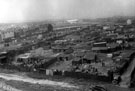 Elevated view of housing on Dolphin Street (left), Broad Oaks Lane (bottom) and Piggeries,