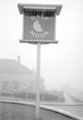 View: t00564 Sign for the Half Moon public house, No. 71 Mather Road, Littledale