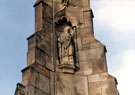 Detail of figures on Cholera Monument, off Norfolk Road